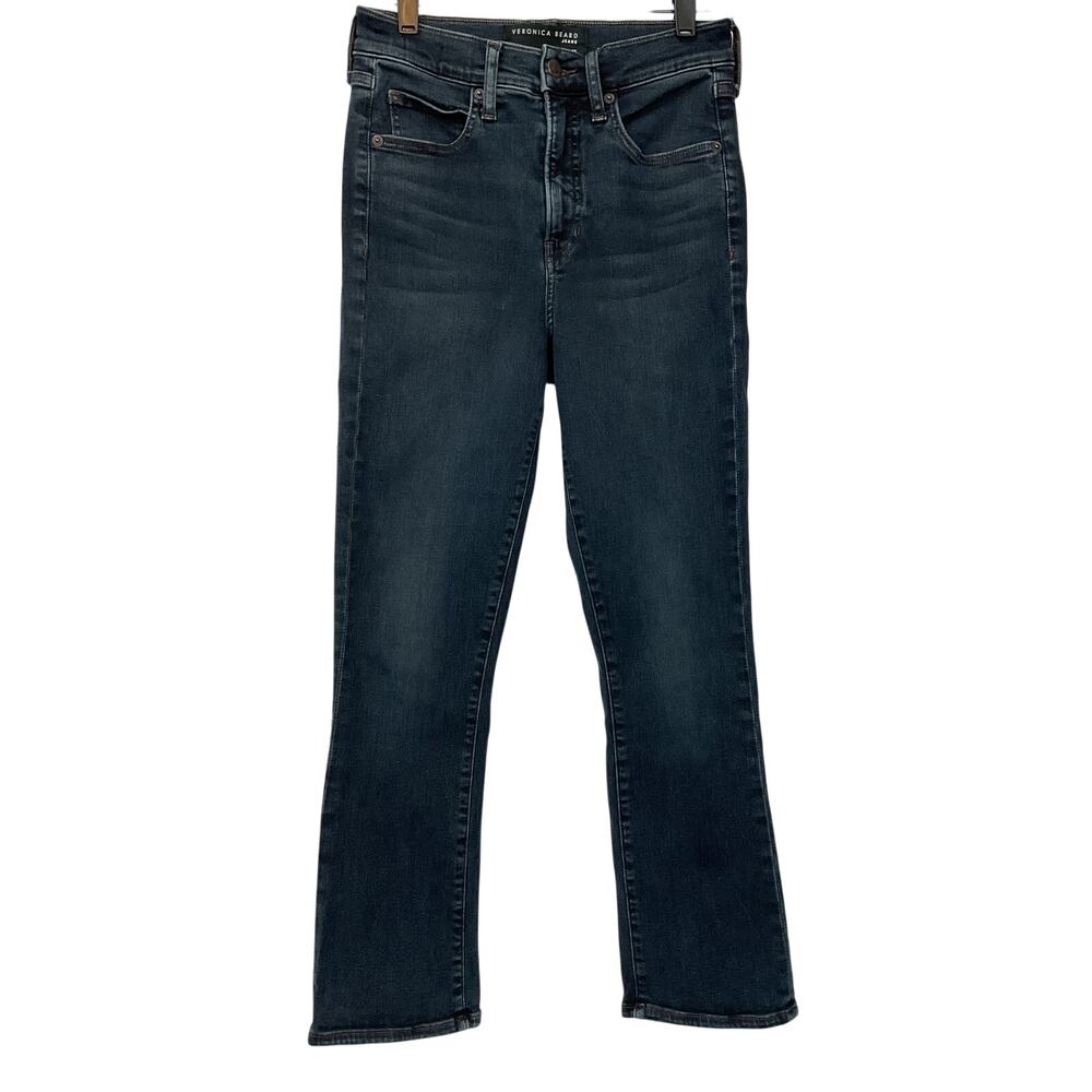 Veronica Beard Classic Dark Ink Carly Kick-Flare Denim Jeans Size 27